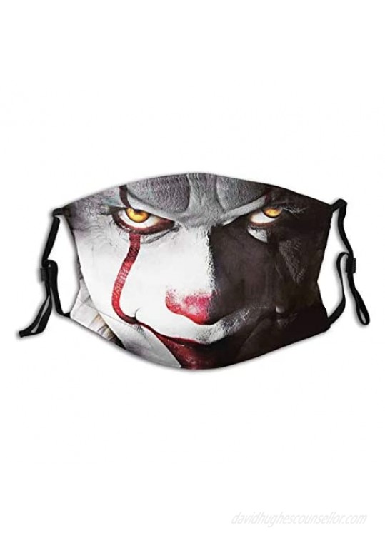 A Smile In The Dark Pennywise-Face Mask Dust Filter-Comfortable-Breathable-Washable Unisex Black