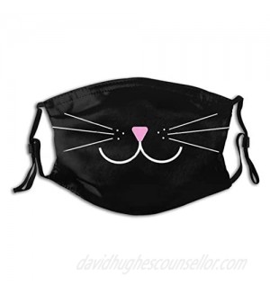 Animal Face Mask Funny Cat Animal Mask Comfortable Balaclavas Reusable Bandana Adjustable Scarf For Adult (With 2 Filters)