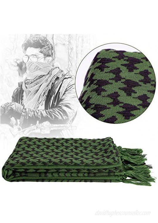 IronSeals 100% Cotton Shemagh Desert Arab Scarf Wrap Tactical Head Wrap