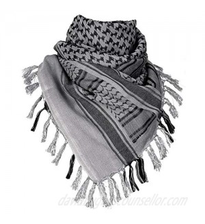 IronSeals 100% Cotton Shemagh Desert Arab Scarf Wrap Tactical Head Wrap