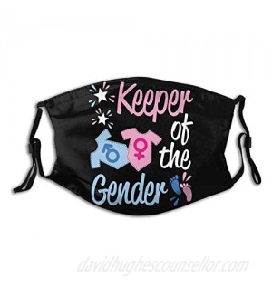 Keeper Of The Gender Reveal Adult Dust And Cold Mask. Reusable Adjustable Mask With Filter