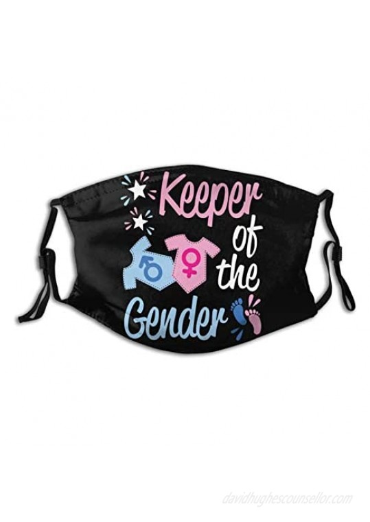 Keeper Of The Gender Reveal Adult Dust And Cold Mask. Reusable Adjustable Mask With Filter