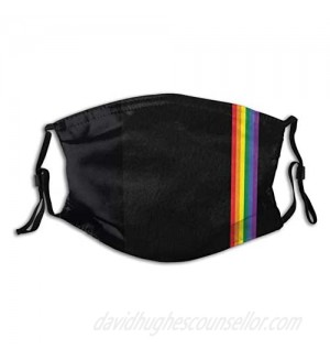 Lgbt Pride Flags Face Mask Balaclava  Washable & Reusable With 2 Pcs Filters  For Adult Women Men & Teens