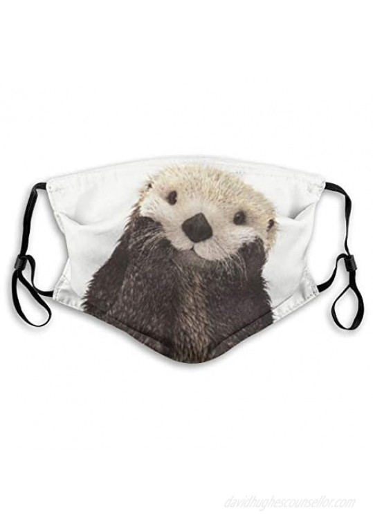Mask Scarves Otters Gonna Ott Silhouette Bandanas for Men Scarf for Outdoors Sports Gaiter Neck