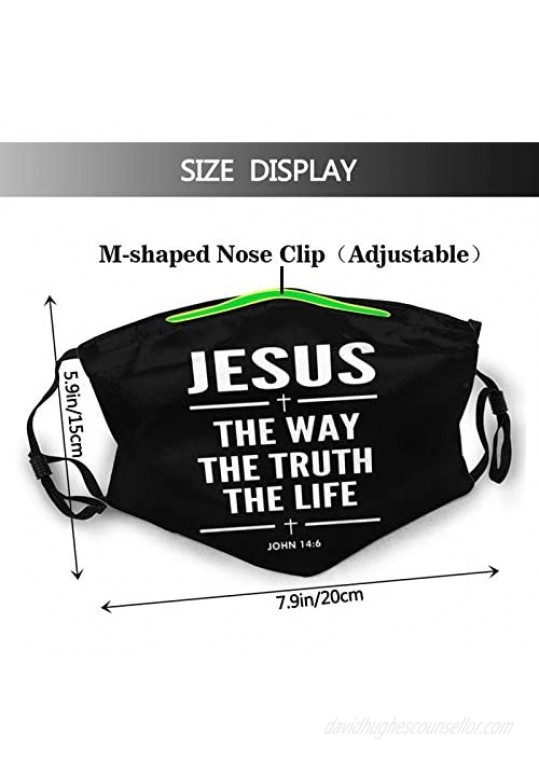 Our Lady Of Sorrows Catholic - Face Mask Scarf Washable Reusable Adult Bandanas With 2 Filters For Men & Women Outdoor