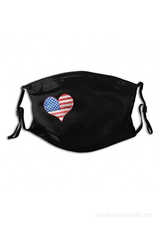 Usa Flag Mask American Flag Face Mask Patriotic Mask Fashion Scarf Design For Adult Reusable Breathable