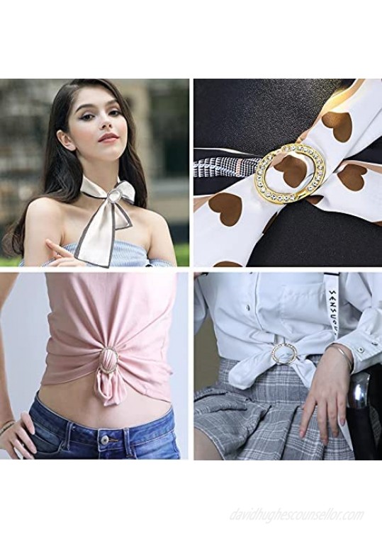 Women's Elegant Large Small Scarf Buckle Ring Ladies Scarves Scarf Rings and Slides