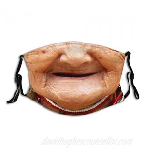 Your Smile With A Smile Face Mask Scarf  Washable & Reusable Bandana With 2 Filters  For Men & Women Adult