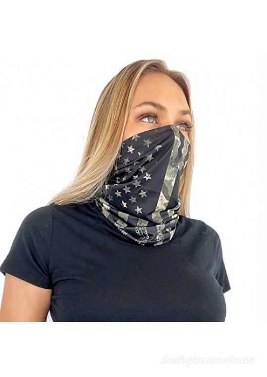 Controller Gear Neck Gaiter Face Mask Scarf - Sun Dust Sport Bandanas for Fishing Hiking Cycling Motorcycling Running - Not Machine Specific