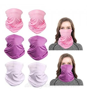 Cooling Neck Gaiter Bandana Face Mask Scarf Neckerchief Headwear for Dust Outdoors Cycling Women Men Multipack