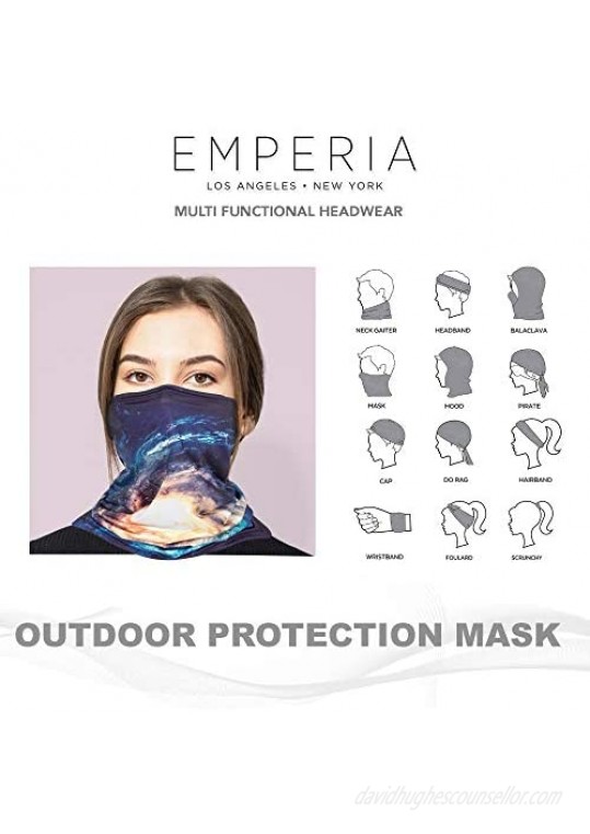 Emperia 6 Pieces Sun UV Protection Face Mask Neck Gaiter Sunscreen Balaclava Breathable Cooling for Hot Summer Outdoor Sport