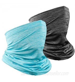 Neck Gaiter 2 Pack  Bandana Face Mask Cooling Face Cover Headwear Scarf