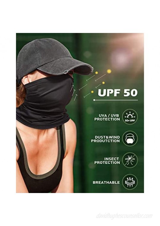 OMDEX Neck Gaiter UPF 50+ Face Cover for UV Sun Protection Bandanas for Sports
