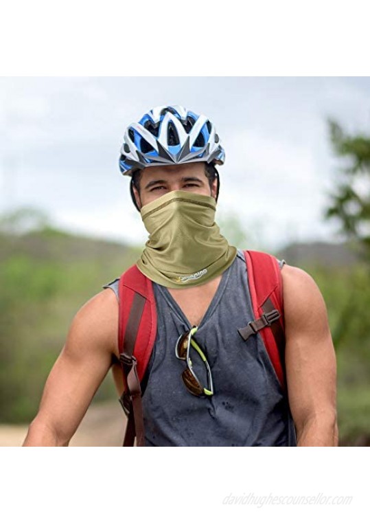 YOSUNPING UPF 50+ Summer Breathable Neck Gaiter Half Face Mask - Sun UV Dust Protection Windproof for Cycling Hiking Running
