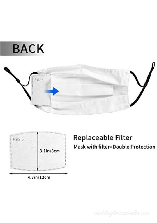 2Pcs Aka Face Cover Protective Balaclava With 4 Filter Windproof Dustproof Adjustable Mask Elastic Strap