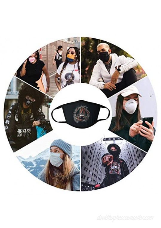 3 Pcs Cloth Face Cover Reusable Washable Face Shields Protector for Outdoor Sport Half Face Earloop Masks