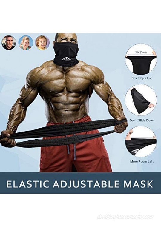 Adjustable Cooling Neck Gaiter Balaclava Bandana Face Mask Scarf Face Coverings
