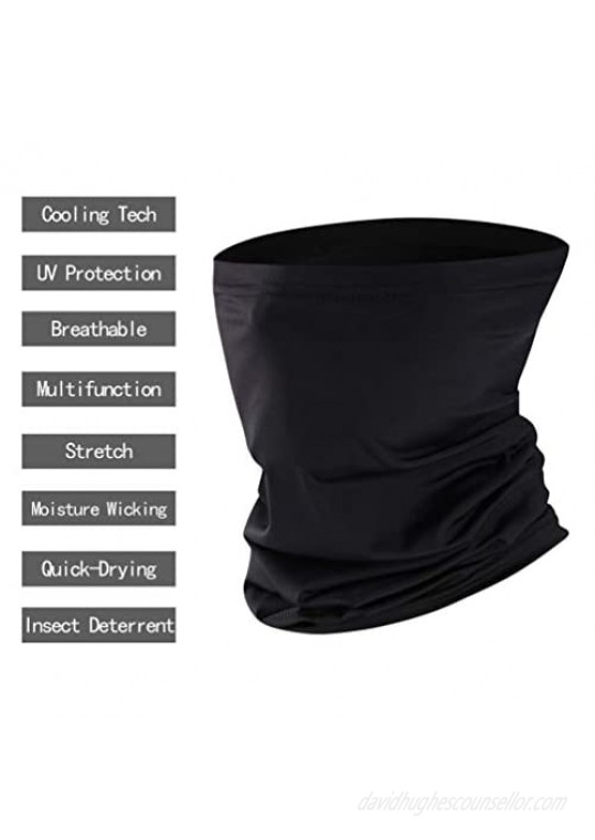 Cooling Balaclavas Neck Gaiter Tube Headwear UV Protection Face Cover Scarf Bandana for Men Women