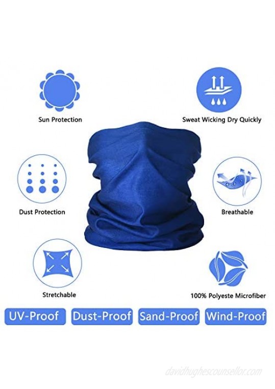Face Neck Gaiter Unisex Cooling Scarf Balaclava Headwear Mask for Women Men Multifunction Breathable for Outdoor Activity