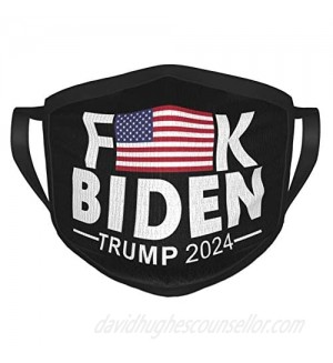 Fuck Biden Trump 2024 Face Mask Reusable Breathable Washable Fashion Dustproof for Women Men