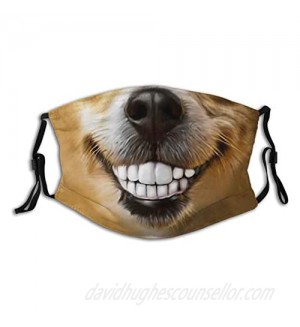 Funny Dog Mouth-Face Mask  Breathable-Adjustable-Dust Filter Mask Animal Balaclavas Unisex