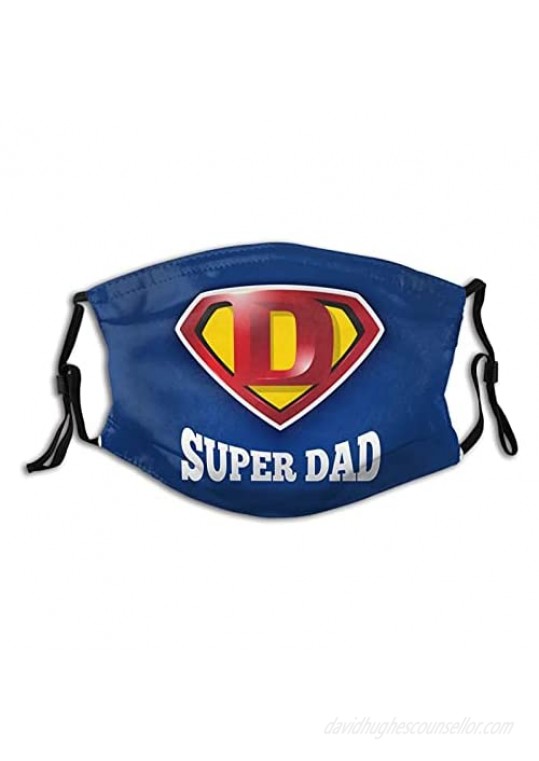 Happy Fathers Day Face Mask Breathable Fashion Balaclavas Reusable Scarf Dustproof Adjustable Washable Bandana