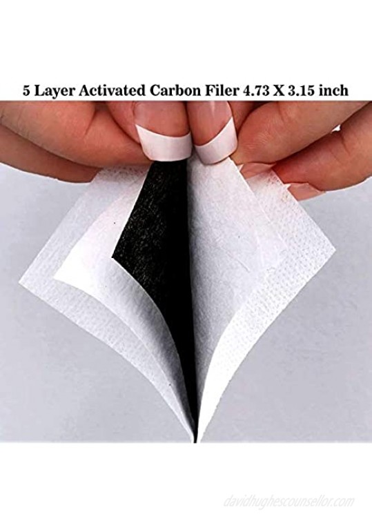 Hawaiian Aloha Shirt Pattern Men Women Face Bandana 5-Layer Activated Carbon Filters Scarf Shield Reusable Anti Dust Medium