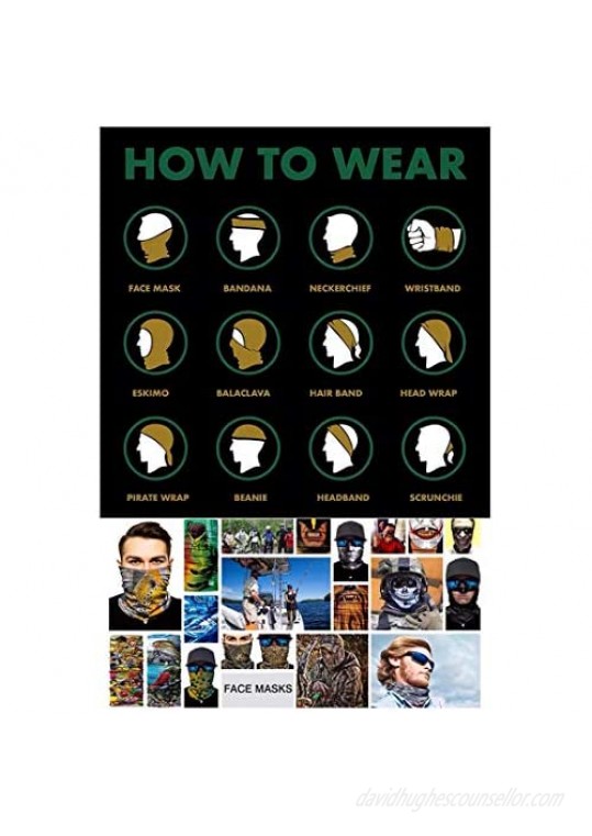 Men/Women Face Cover for Dust Novelty Multi Headscarf