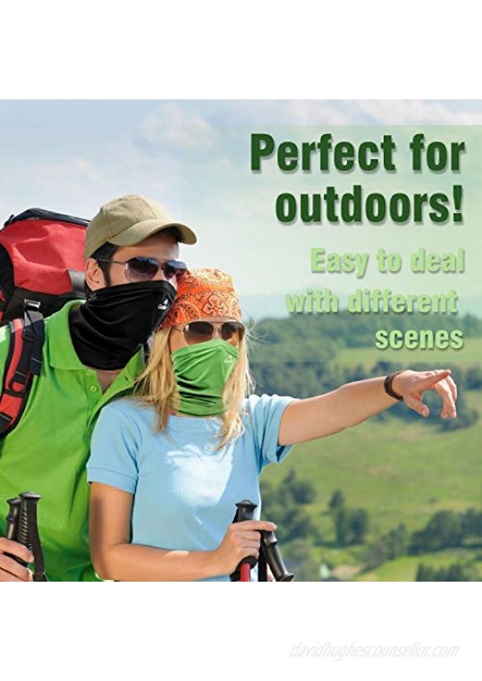 Neck Gaiter Summer Sun Protection Face Cover Mask Cooling Neck Scarf Anti Dust Windproof Bandana for Hiking Cycling Fishing