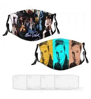 Super Rock Music Band 2 Packs Reusable Face Mask with 4 Filters  Adult Breathable Adjustable Washable Gift