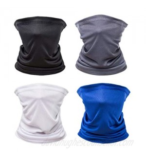Unisex Sun Protection Face Bandana Neck Gaiter  Reusable Washable Cloth Fabric Scarf Motorcycle Balaclava for Men Women