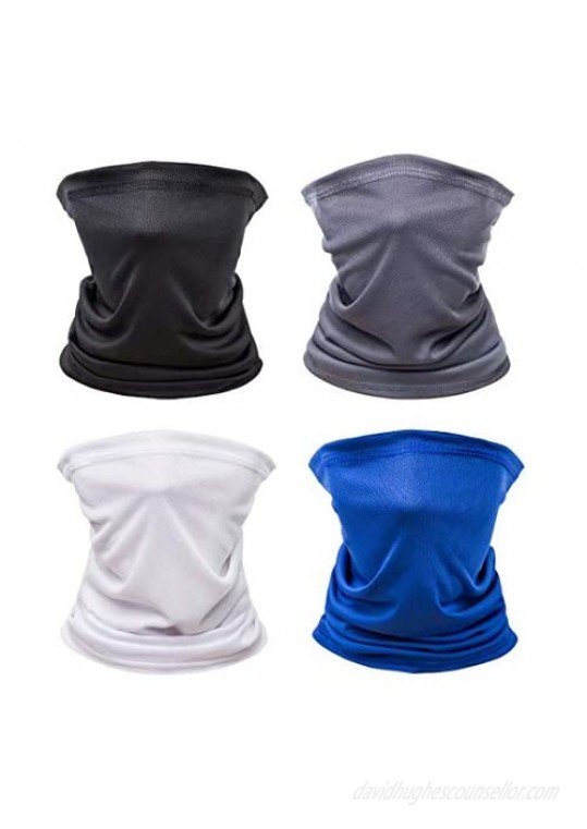 Unisex Sun Protection Face Bandana Neck Gaiter  Reusable Washable Cloth Fabric Scarf Motorcycle Balaclava for Men Women