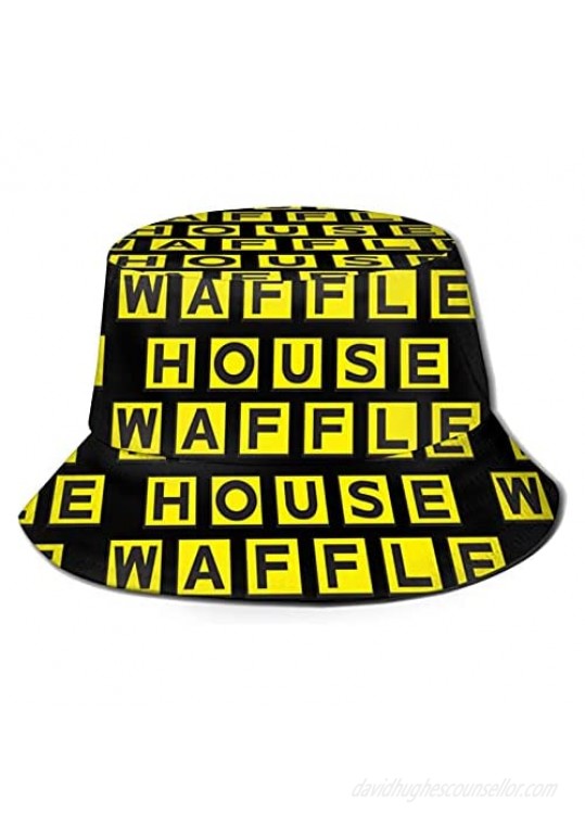 Waffle House-Logo.Wine Fisherman's Hat Cap The in 2020 Black