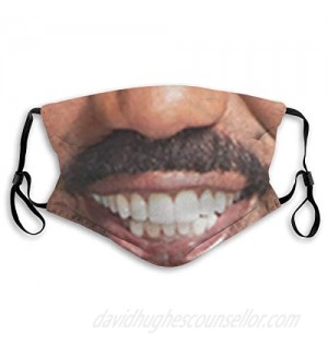 Xinclubna Steve Harvey Mouth Adjustable mask  Washable and Reusable  dustproof and breathableMedium Black