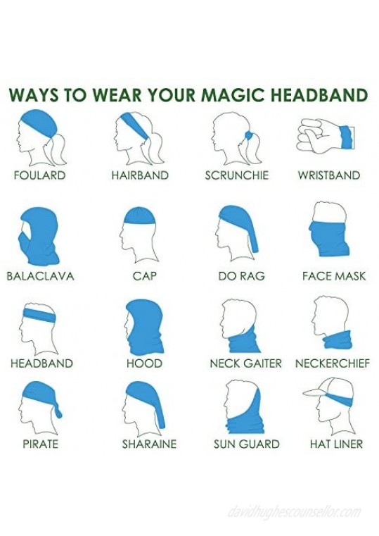 Zupro Headband Bandana Neck Gaiter Face Mask Head Wrap Headwear Balaclava
