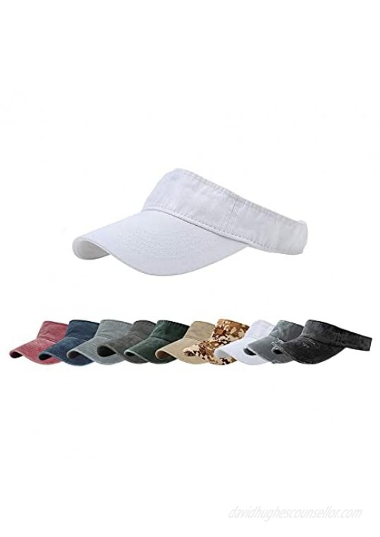 ANDICEQY Sport Sun Visor Hats Adjustable Empty Top Baseball Cap Cotton Ball Caps for Men and Women