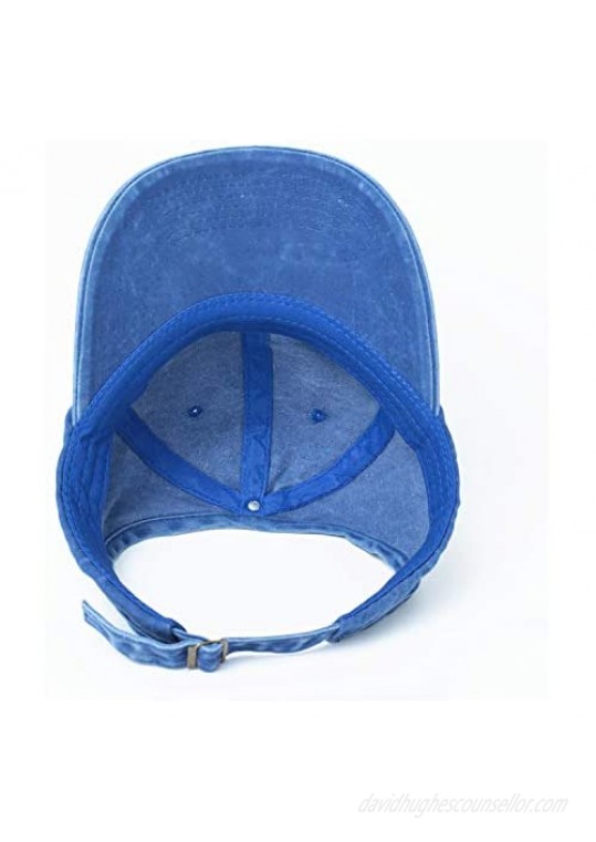 BEIRA 2 Pack Backless Ponytail Hat for Women Afro Drawstring Puff Ponytail Baseball Cap
