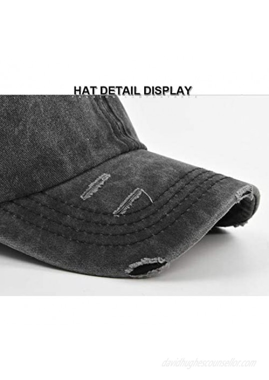 Criss Cross Ponytail Baseball Cap for Womens Men Adjustable Dad Trucker Mesh Hat
