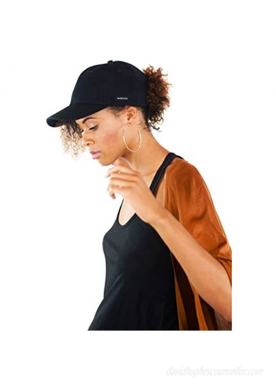 Grace Eleyae GE Women's Adjustable Satin-Lined Baseball Hat Hair Care Slap Cap