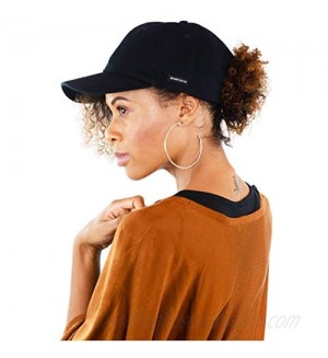 Grace Eleyae GE Women's Adjustable Satin-Lined Baseball Hat Hair Care Slap Cap