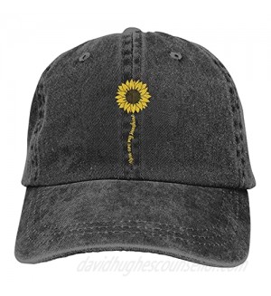 LOKIDVE Women's Cute Sunflower Baseball Cap  Adjustable You are My Sunshine Hat  Funny Dad Hat