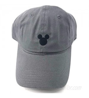 Monogram Disney Adult Mickey Mouse Silhouette Grey Baseball Cap Hat Small