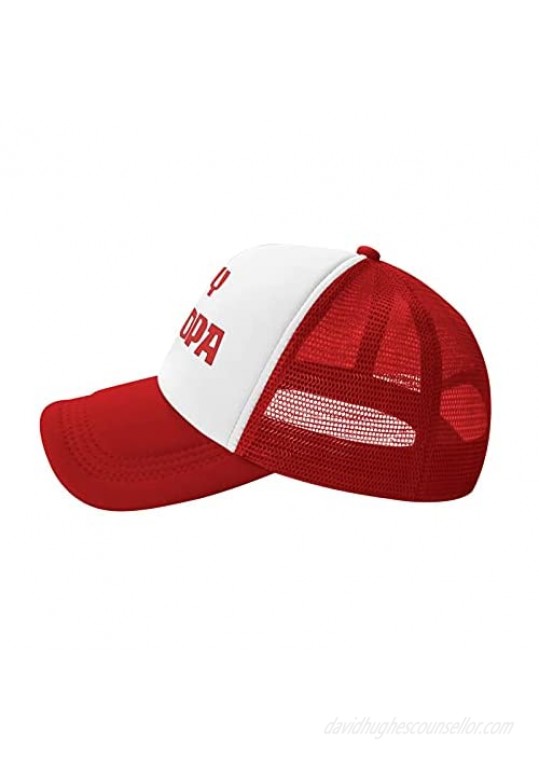 NVJUI JUFOPL Men's Baseball Cap Mesh Back Snapback Funny Trucker Hat