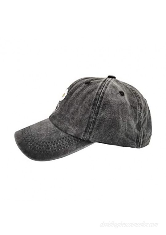 Waldeal Women's Adjustable Distressed Blessed Faith Hat Vintage Washed Baseball Cap