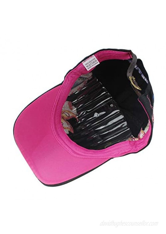 Women Baseball Caps Adjustable Breathable Embroidered Sun Hat for Sport Golf Mesh Sunbonnet Outdoor