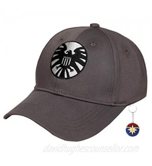 Xcoser Captain Shield Hat Cap Carol Danvers Hat Cap Shield 2019 Hat for Women Men  Picture Color  One Size