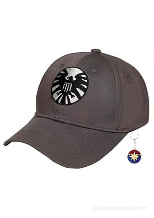 Xcoser Captain Shield Hat Cap Carol Danvers Hat Cap Shield 2019 Hat for Women Men  Picture Color  One Size