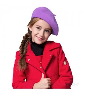 FakeFace Cute Kids Hat Dome Beret Artist Dome Beret Cap Headwear French Style Costume
