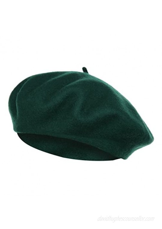 VGLOOK French Style Classic Solid Color Wool Berets Beanies Cap Hats