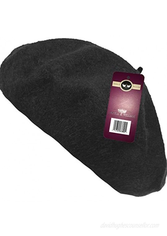 WW004 Winter 100% Wool Warm French Art Basque Beret Tam Beanie Hat Cap